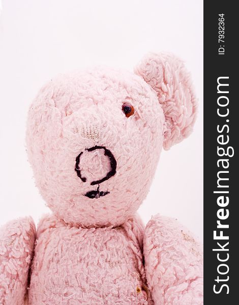 Portrait style picture of child's teddy bear. Portrait style picture of child's teddy bear