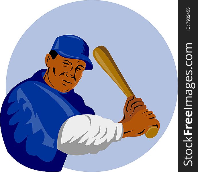 Vector illustration on the sport of baseball. Vector illustration on the sport of baseball