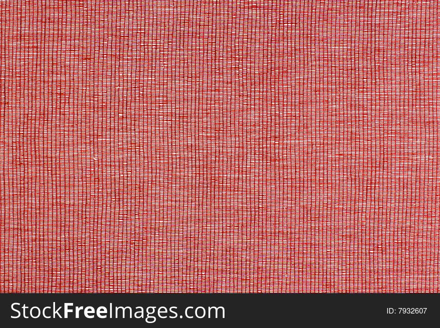 Red fabric background with stripes texture. Red fabric background with stripes texture.
