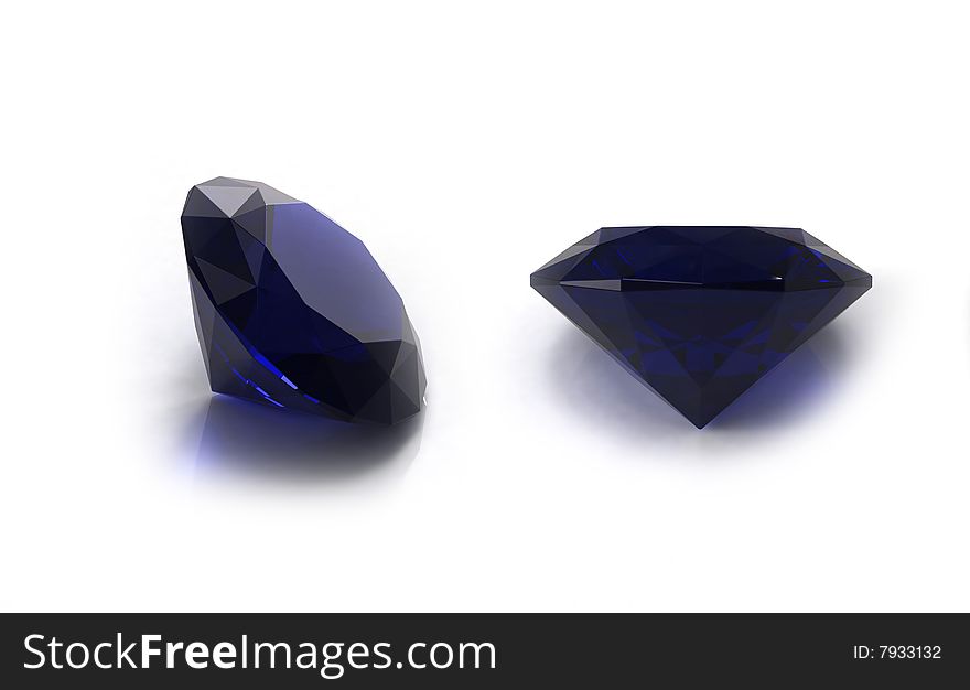 Blue sapphire gems