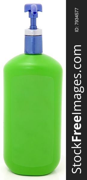 Green and Blue Pump Bottle