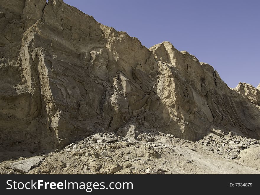 Mt. Sodom cliff, Judean Desert, Israel