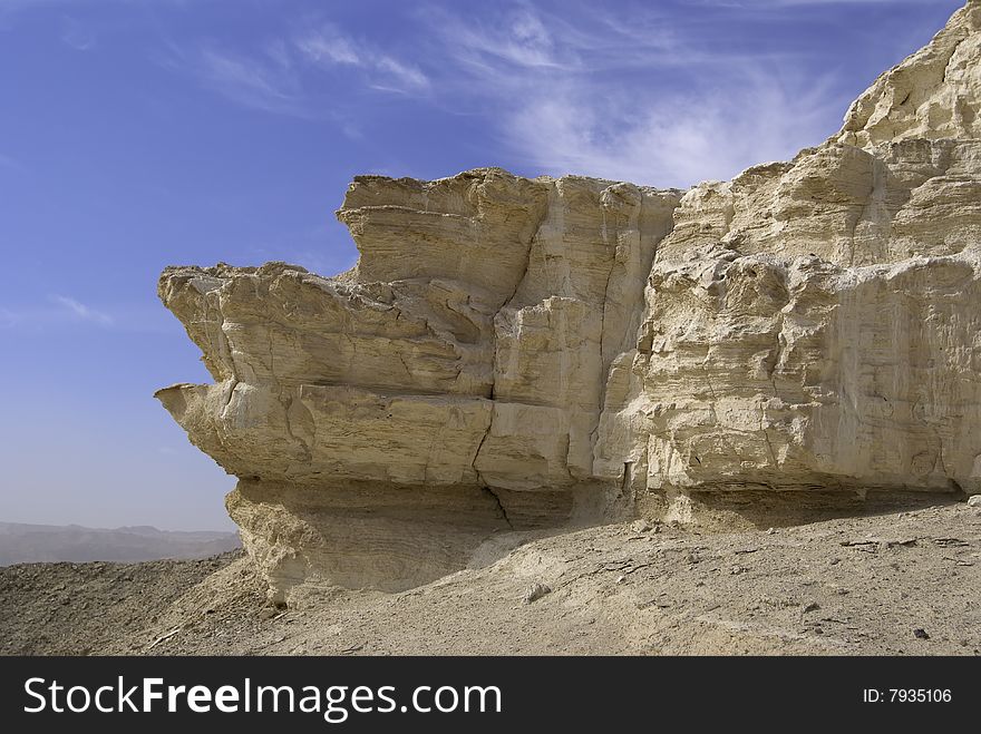 Eroded sand rock. Mt. Sodom, Judean Desert, Israel