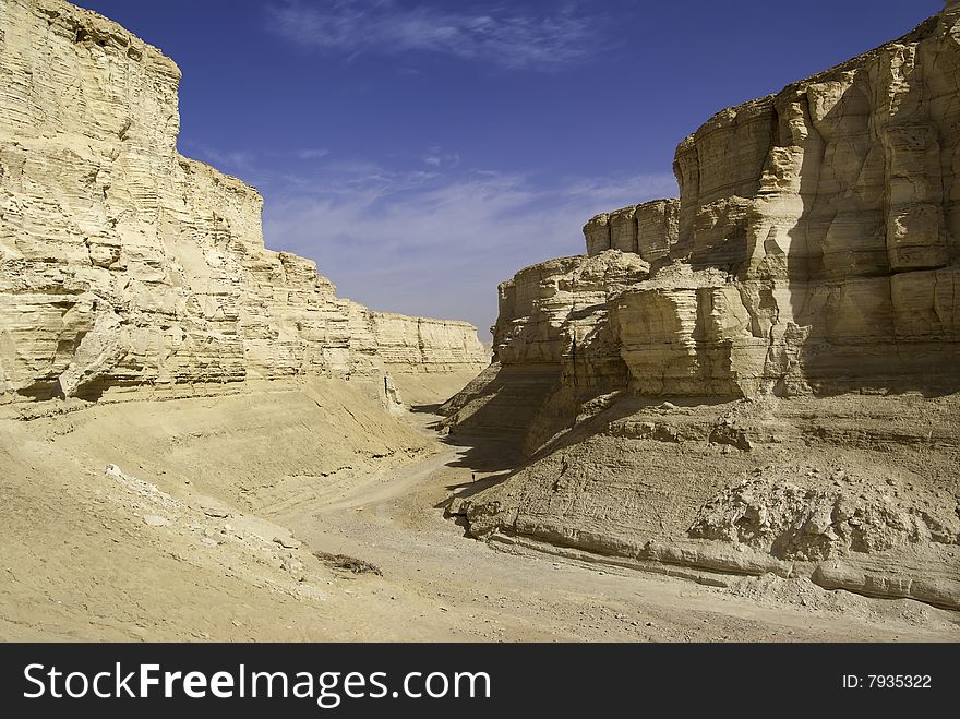 The Perazim canyon. Judean Desert nature reserve, Israel.