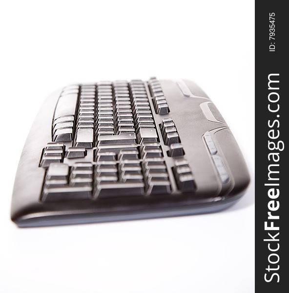 Computer Keyboard. Isolated over white
