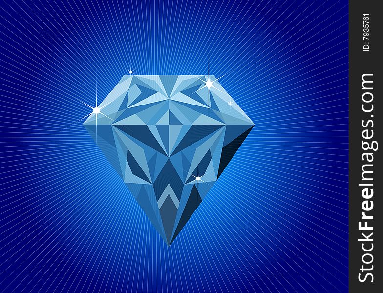 Diamond illustration. adobe illustrator file is available