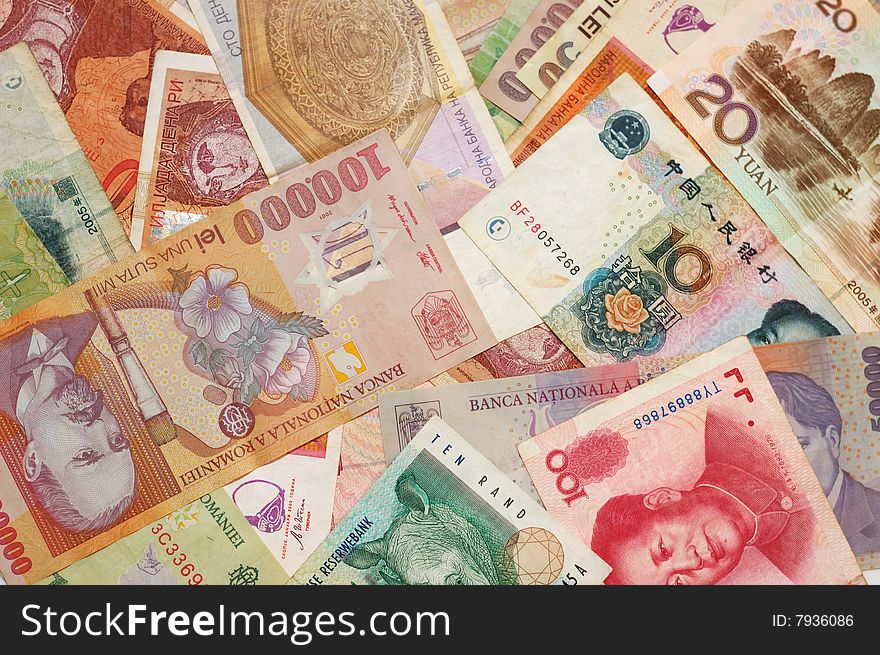 A Collection Of Various Currencies