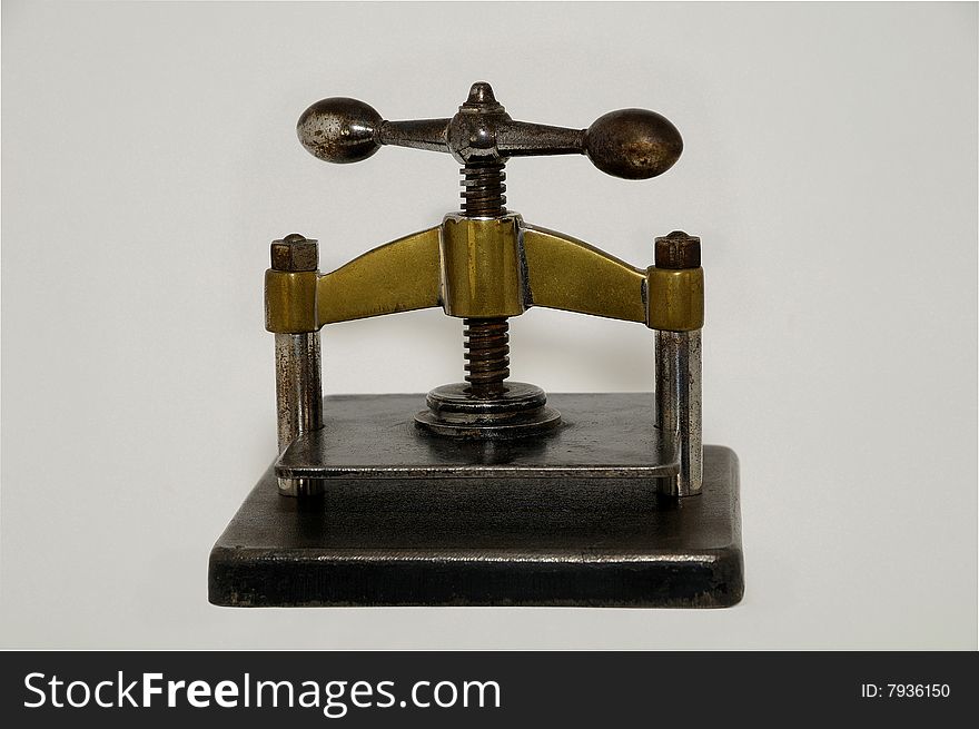 Old clipboard miniature screw steel. Old clipboard miniature screw steel