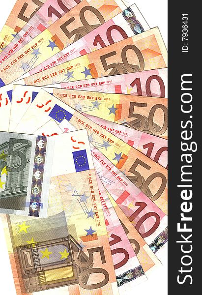 Details of european banknotes background. Details of european banknotes background