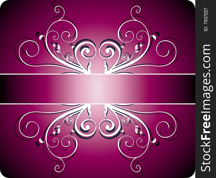 Floral frame for text (vector). Floral frame for text (vector)