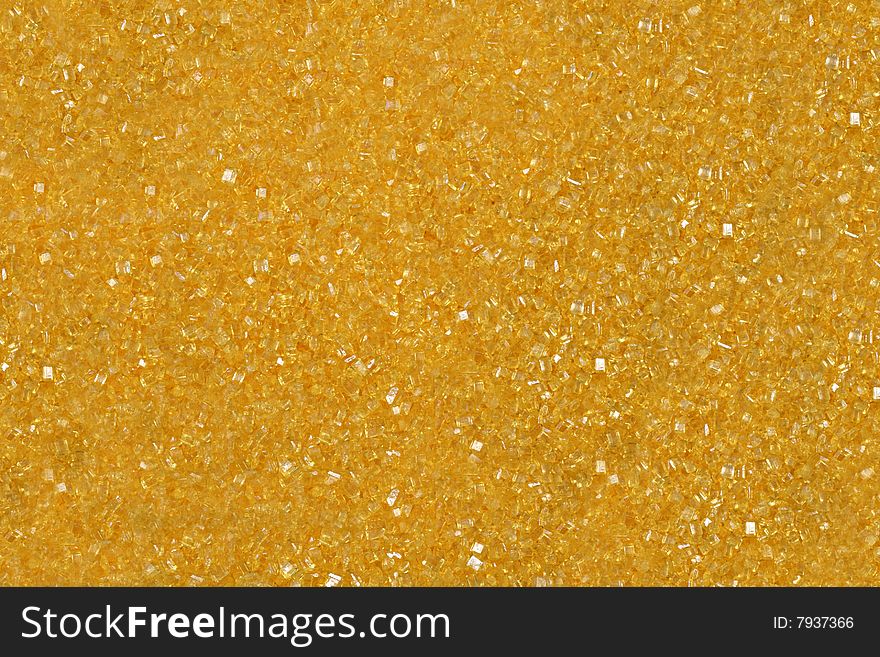 Macro of orange sugar crystals for a background