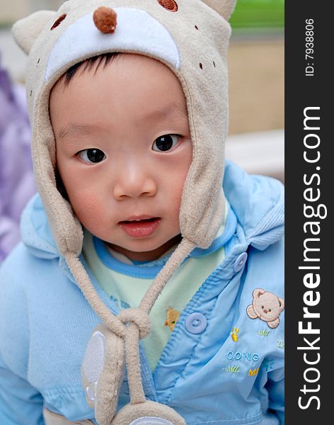 Bright picture of adorable chinese baby boy. Bright picture of adorable chinese baby boy