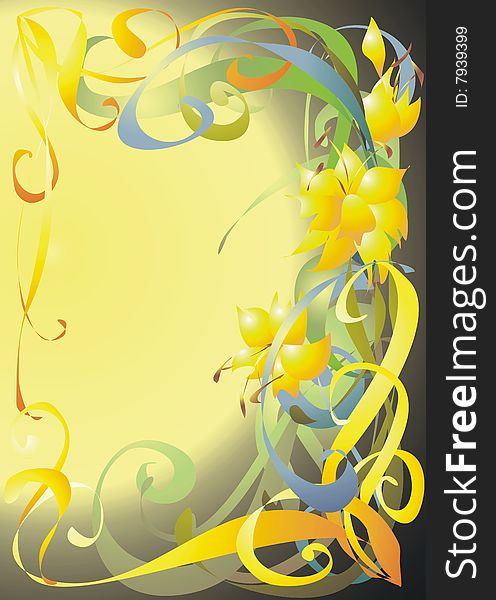 The flower issued background for design works. The flower issued background for design works