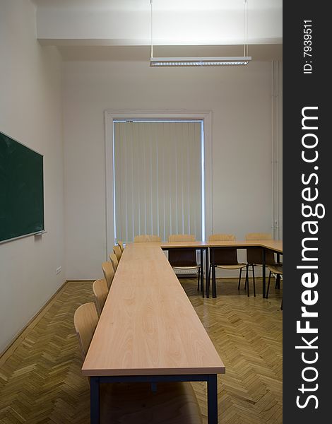 Empty classroom