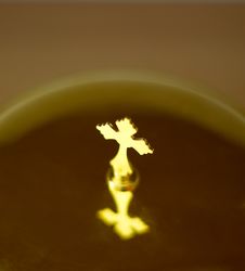 Golden Cross Royalty Free Stock Photography Golden Cross Royalty Free Stock Photography