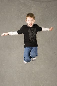 Little Boy Leaping In Air Royalty Free Stock Photos Little Boy Leaping In Air Royalty Free Stock Photos