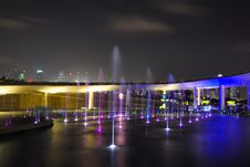 Fountains At Night Stock Photo Fountains At Night Stock Photo