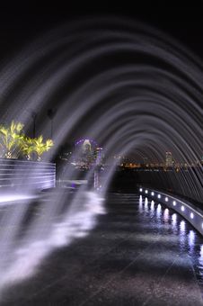 Fountains At Night Stock Photo Fountains At Night Stock Photo