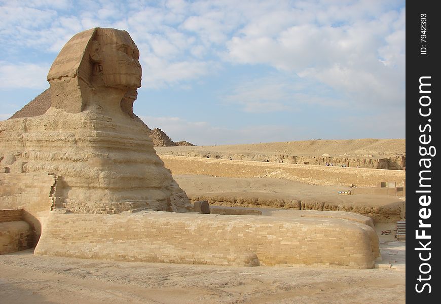 Ancient Sphinx in Africa, Egypt.