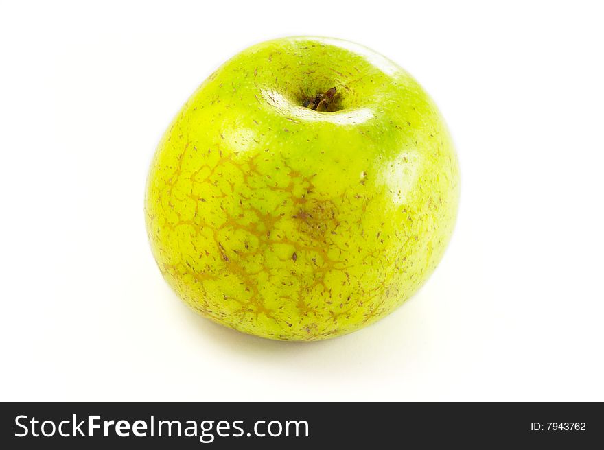 Green apple isolated on white