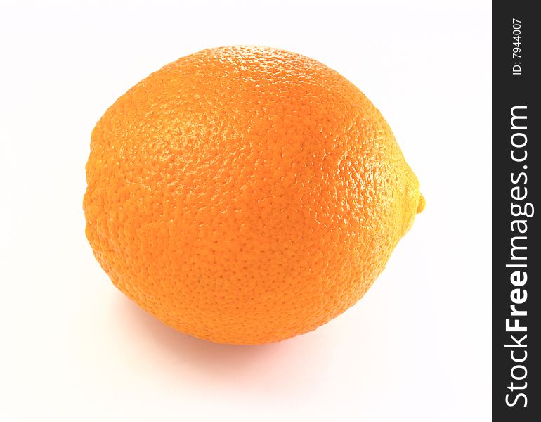 Orange Isolated over White Background