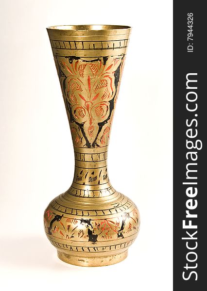 Ancient vase with medieval drawings