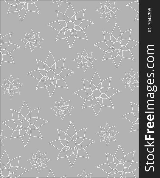 Illustration of texture with white flowers. Illustration of texture with white flowers