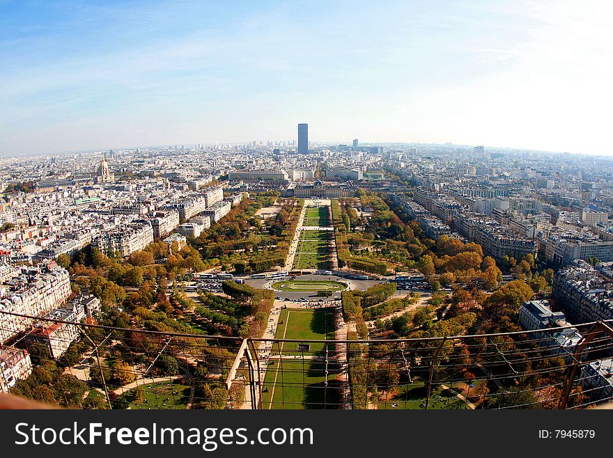 Tour Montparnasse seen from Tour Eiffel