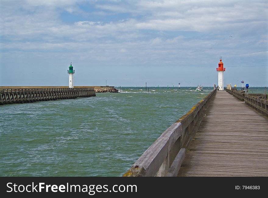 Port entrance in Trouville