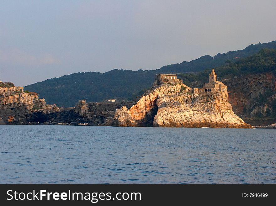 Castle Portovenere near La Spezia