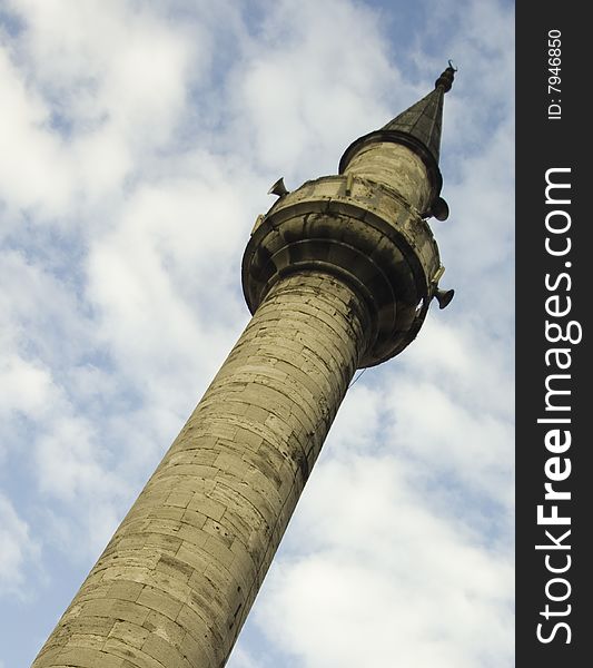 An old minaret from istanbul