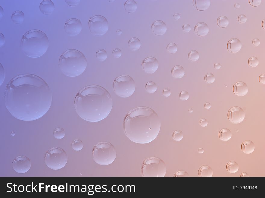 Closeup of round water droplets on two tone for background. Closeup of round water droplets on two tone for background