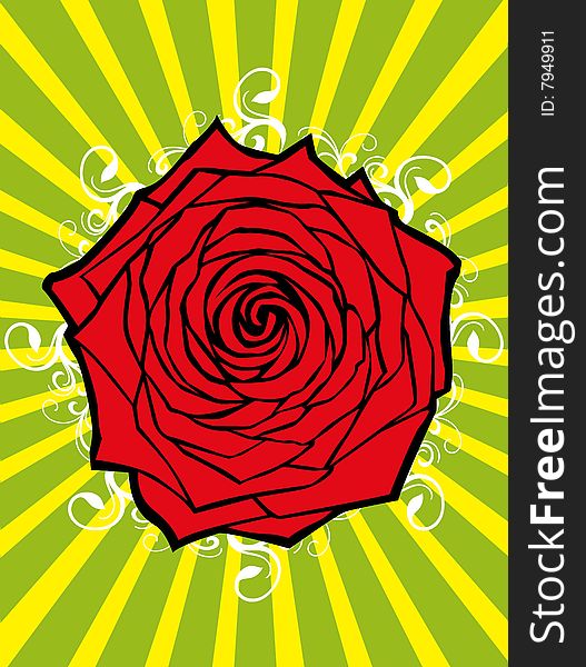 A perfect flowering roses support with very energetic background. A perfect flowering roses support with very energetic background