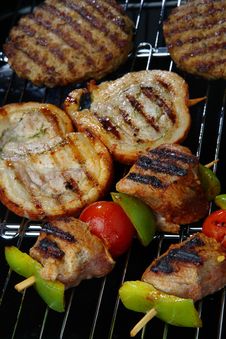 Grilled Cuttlefish With Vegetables Royalty Free Stock Photography Grilled Cuttlefish With Vegetables Royalty Free Stock Photography
