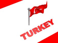 Turkey Flag And Map Royalty Free Stock Images Turkey Flag And Map Royalty Free Stock Images