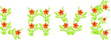Word Love Laid Out From Flowers. Royalty Free Stock Photos Word Love Laid Out From Flowers. Royalty Free Stock Photos