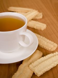 Cup Of Tea And Some Cookies Royalty Free Stock Photography Cup Of Tea And Some Cookies Royalty Free Stock Photography