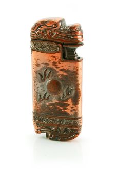 Old Bronze Gas Lighter Royalty Free Stock Photos