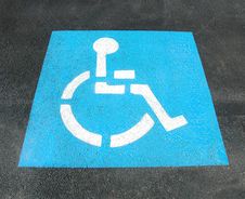 Handicap Parking Sign Royalty Free Stock Photography Handicap Parking Sign Royalty Free Stock Photography