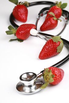 Healthy Snack, Strawberries Royalty Free Stock Photo