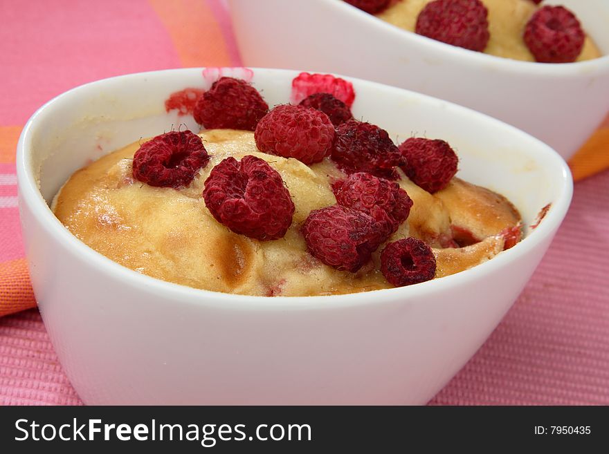 Three wood strawberry muffins on plate dessert