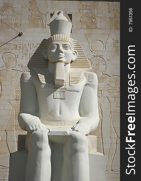 Statue of ramses, egyptian traditional culture in dubai. Statue of ramses, egyptian traditional culture in dubai