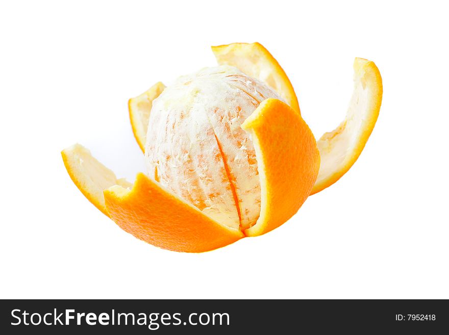 Juice orange fruit isolated on white background