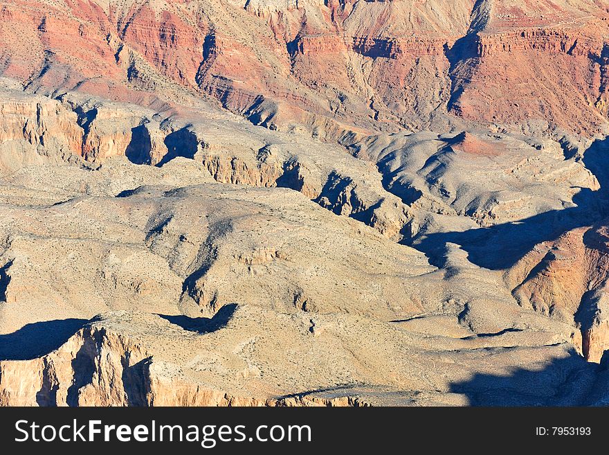 Grand Canyon Colorado River,  Northern Arizona desert, aerial. Grand Canyon Colorado River,  Northern Arizona desert, aerial