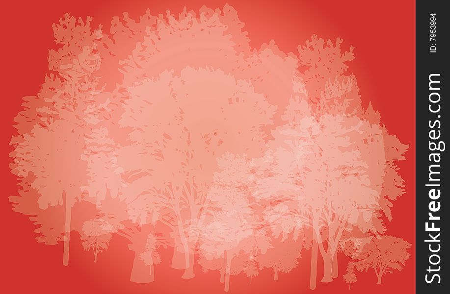 Colorfull background with transparant trees. Colorfull background with transparant trees