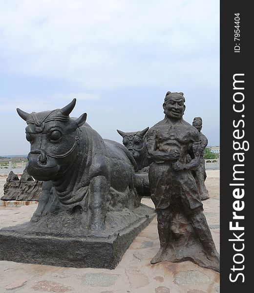 China's Yellow River in Shanxi Yongji Tieniu