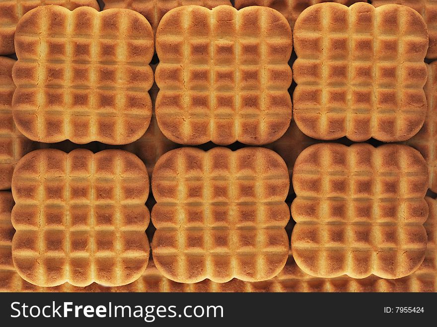 Square Cookies Stack Background