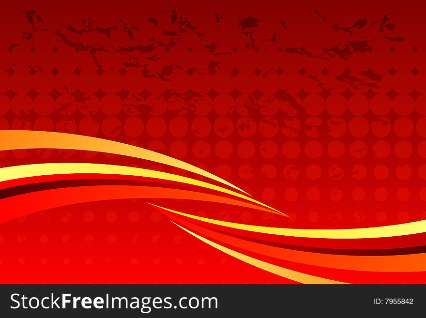 Vector illustration of Abstract Fire