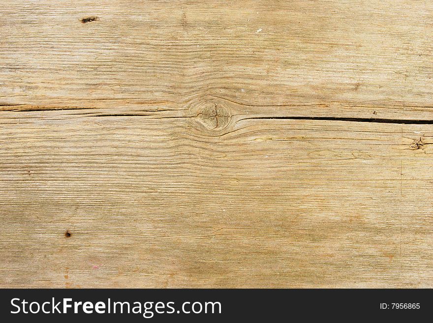 Cracked and weathered wood as a background and texture