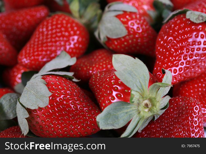 Assortment of Fresh delicious red strawberries. Assortment of Fresh delicious red strawberries